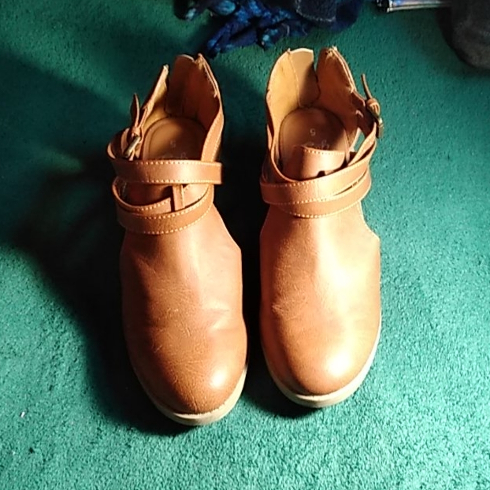 Brown booties